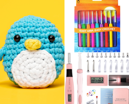 Crochet supplies 🧶 cover photo collage