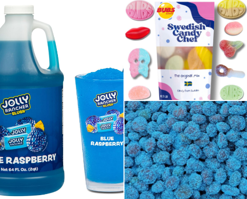 Viral candy and sweet treats cover photo collage