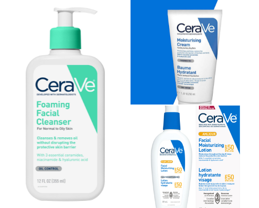 CeraVe Routine for Oily Skin (Clear & Glowy) 💧 cover photo collage