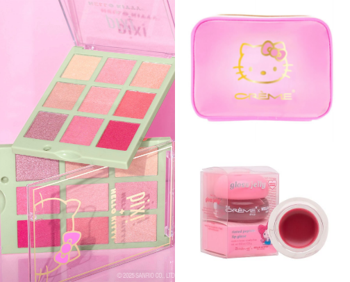 Pixi & The creme shop Hello Kitty Skincare Collection 🎀✨ cover photo collage