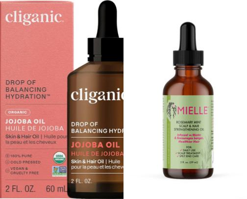 Hair oils cover photo collage