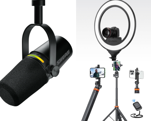 Reasonably priced tools for filming cover photo collage