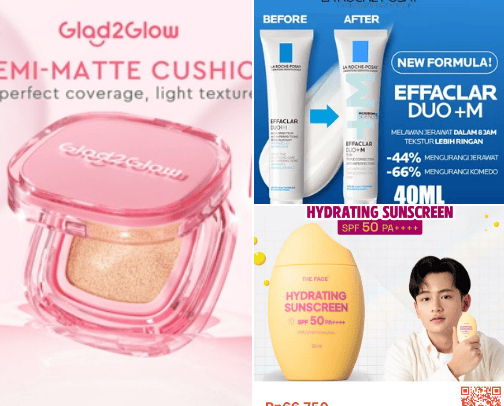 Skincare Viral 2024 cover photo collage