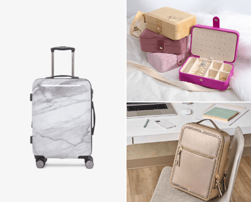 Travel accessories cover photo collage