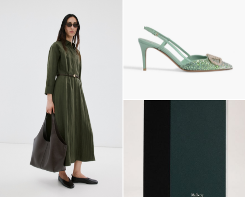 Green Mood Board cover photo collage