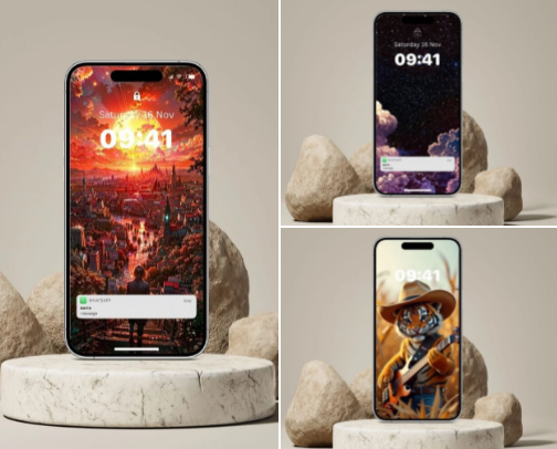 Mobile 4K - Wallpapers cover photo collage