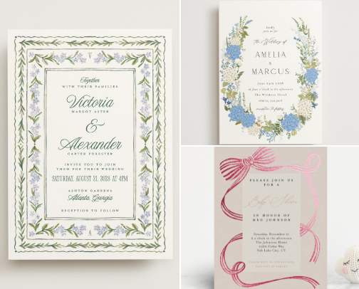 Invitation designs cover photo collage