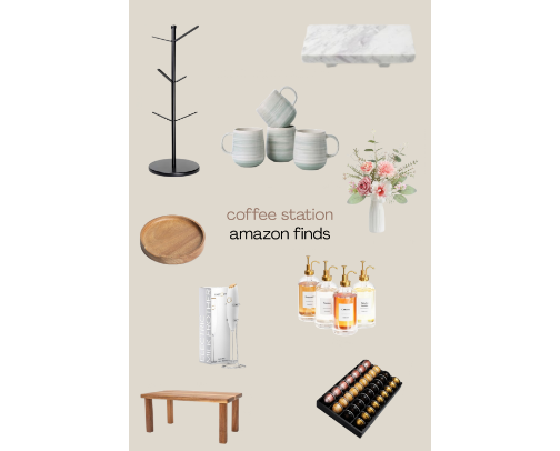 Coffee Station Amazon Finds cover photo collage