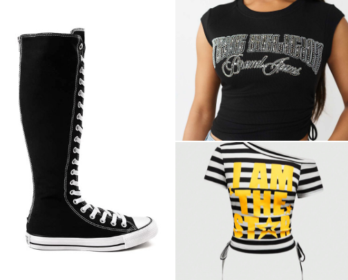 Knee High Converse Look Book cover photo collage