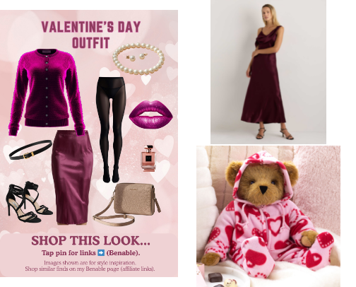 Valentine's Day cover photo collage