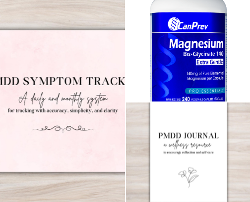 Healing and Living with PMDD cover photo collage