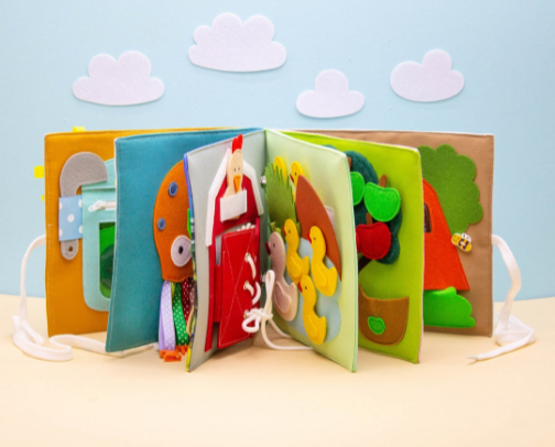 Busy Books for our Toddler cover photo collage