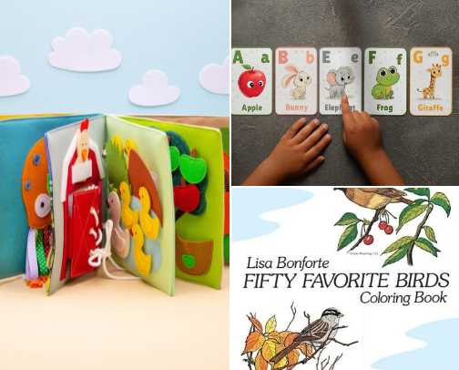 Busy Books for our Toddler cover photo collage