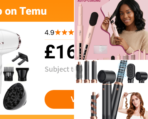 Everything You Need for Hair Styling cover photo collage