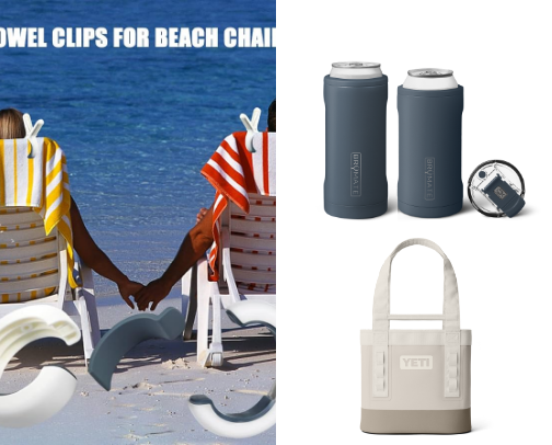 BEACH NECESSITIES ☀️🏖️ cover photo collage