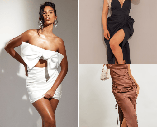 Valentine's day dresses cover photo collage