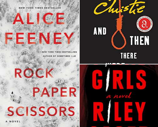 Thriller Book Recs cover photo collage