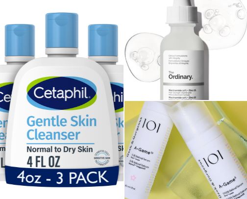 On s budget Skincare that works cover photo collage