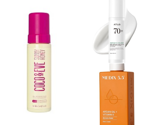 My favorite skin care products cover photo collage