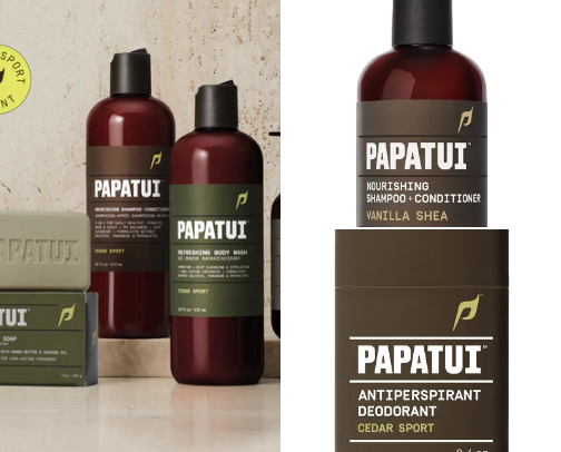 Men’s skincare cover photo collage