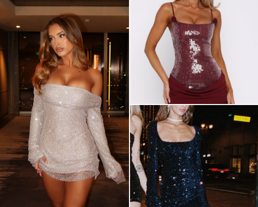 Outfit ideas for New Year's Eve cover photo collage