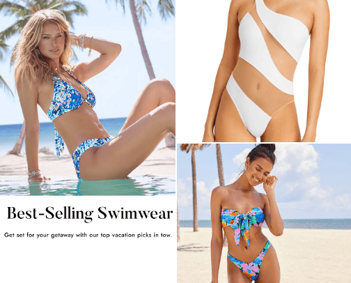 SWIMWEAR cover photo collage