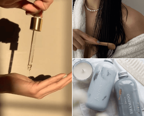 My Go-To Products for Healthy and Shiny Hair🥰 cover photo collage