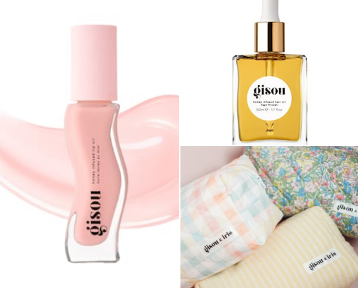 Gisou lip and hair favorite cover photo collage