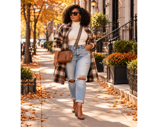 Chic Fall Outfits for Curvy Women cover photo collage