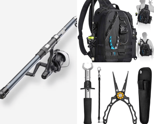 Fishing cover photo collage