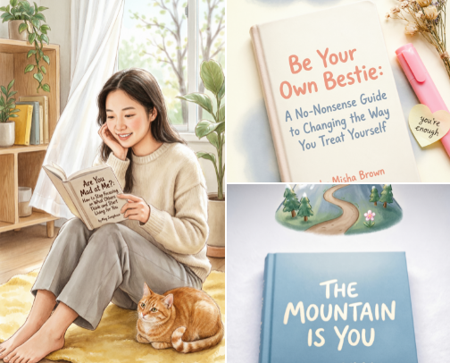 Overcoming Anxiety: 6 Books to Reclaim Your Inner Peace 🧠 cover photo collage