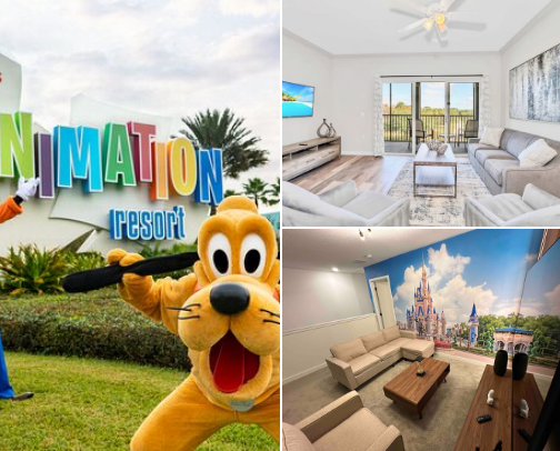 Airbnbs and Hotels near Disney World cover photo collage