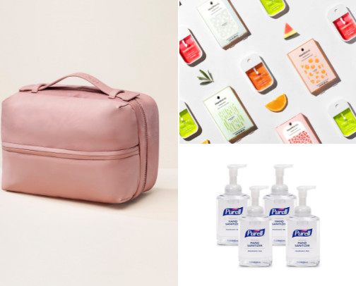 What’s in my travel bag ✈️ cover photo collage