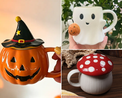 🎀Cute mugs for your coffee ☕ cover photo collage