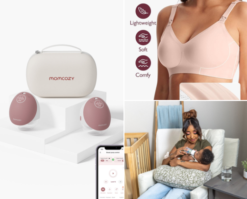 Mom Must-Haves: Breastfeeding & Recovery Essentials cover photo collage