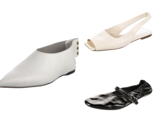 Favourite minimalist flats on The Real Real, almost all brand new, size 8 cover photo collage