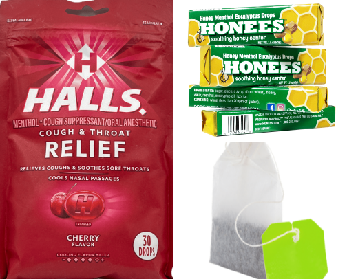 cough & sore throat essentials cover photo collage