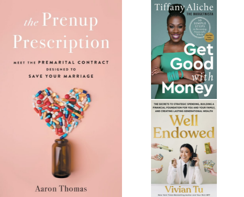 The Money-Minded Library: Books for Building Financial Literacy + Generational Wealth cover photo collage