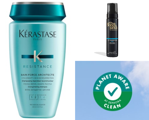 BEST FINDS FOR CLEAN BEAUTY, OVERPROCESSED HAIR AND FAKE TANS cover photo collage