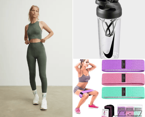 must have gym equipment for girlies🩷✨ cover photo collage