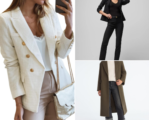 Elegant Workwear Essentials for Professional Women Recommendation 🤳🏻🧵👠👜 cover photo collage
