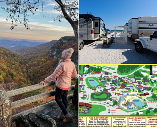 Campgrounds we've visited cover photo collage