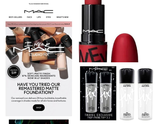 MAC Cosmetics💥 cover photo collage