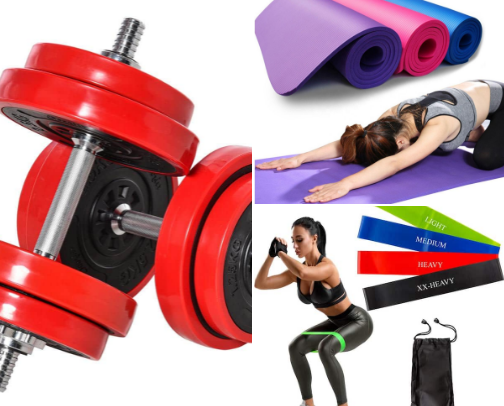 At home gym essentials cover photo collage