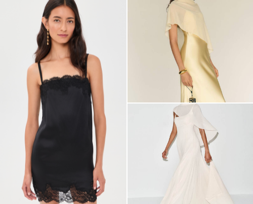 Pretty dresses for dinner and special occasions cover photo collage