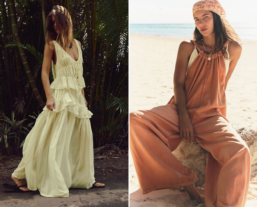 Boho outfits by FREE PEOPLE cover photo collage