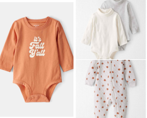 GUILTY! Halloween and Fall baby clothes I ordered in July cover photo collage