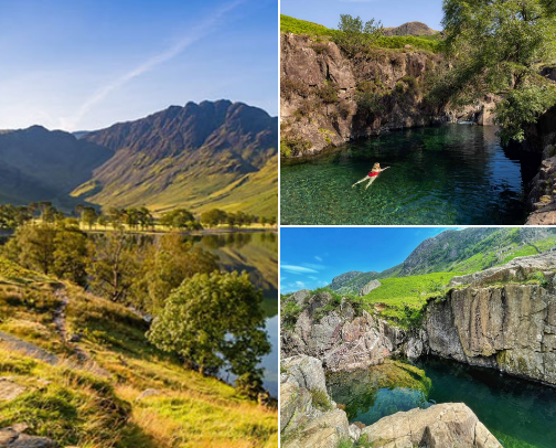 Beginner hikes in the Lake District (baby carrier friendly) cover photo collage