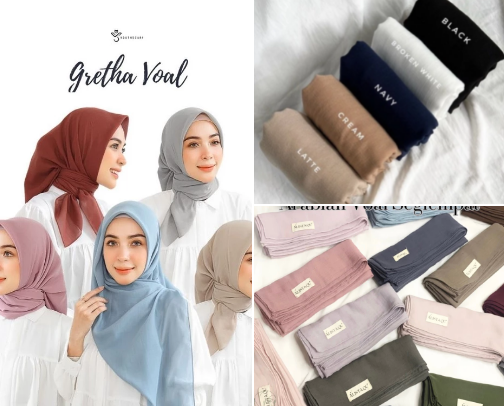 Hijab voal arabian cover photo collage