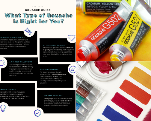 Your Ultimate Gouache Guide! cover photo collage